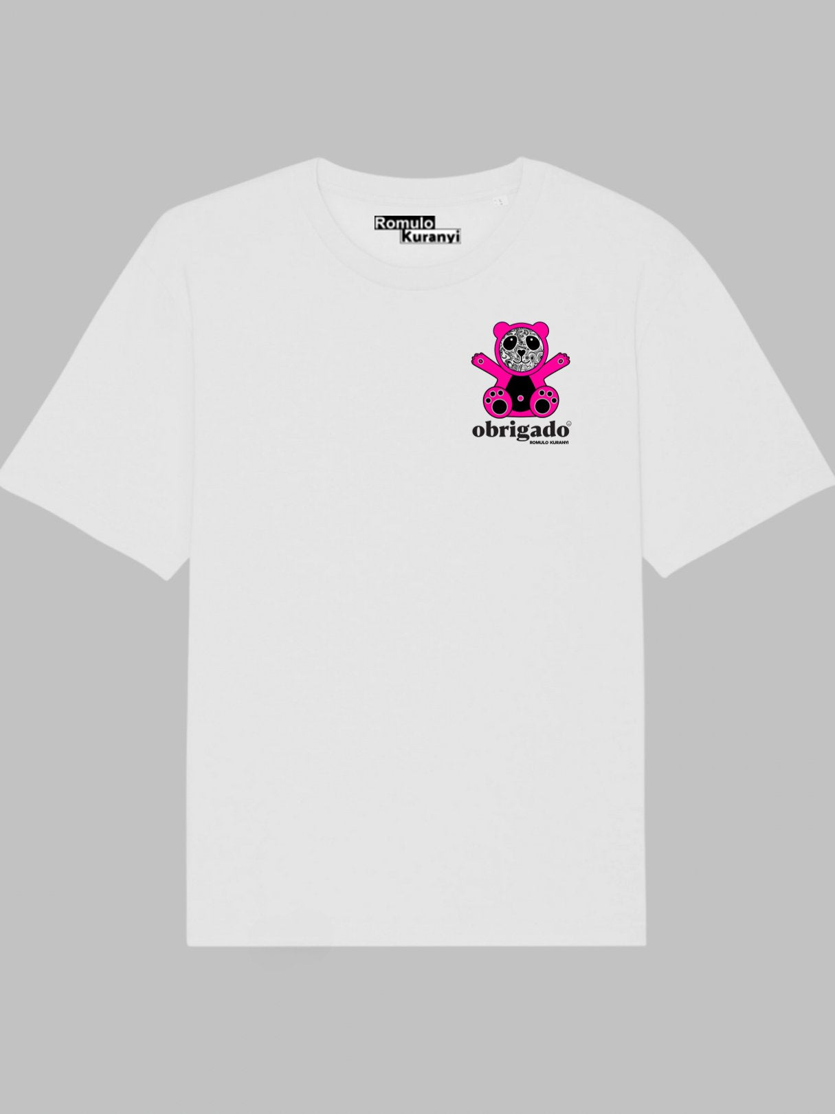 Obrigado Collection: Happy Panda T-Shirt Neon Pink